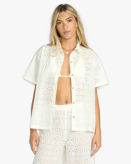 BILLABONG WOMEN - Camisa Eyelet